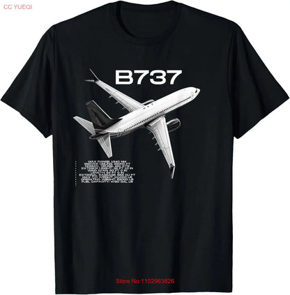 B737 Airplanes Aviation Jet T Shirt  vintage Washed streetwear Unisex fashion Stretched