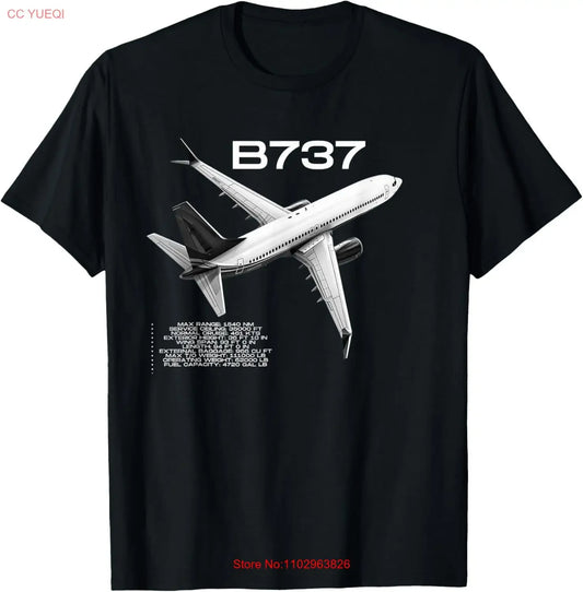 B737 Airplanes Aviation Jet T Shirt  vintage Washed streetwear Unisex fashion Stretched