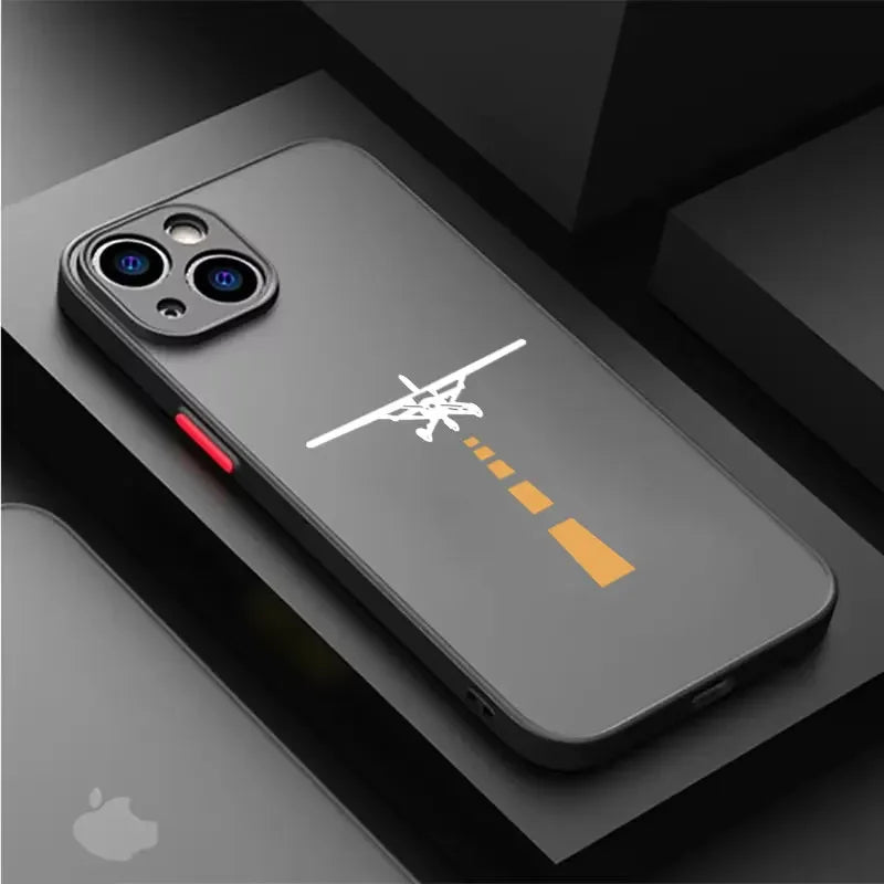 Travel-Inspired Airplane Route Design Phone Case For iPhone 16 15 14 13 12 11 Mini Pro Max X XR XSMax 7 8 6 6s Plus Matte Clear