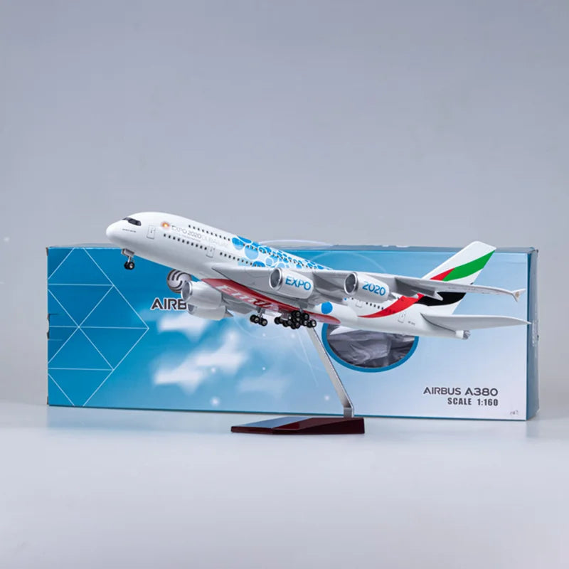 46cm Model Plane 1:160 Scale Emirates Aviation Expo 2020 Dubai