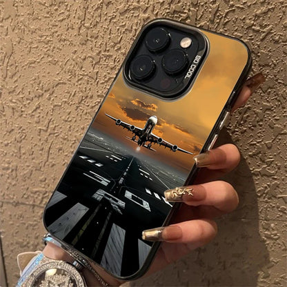 Airplane Case for iPhone 17 16 15 Pro Max Air 16E 14 13 12 11 XS X XR 7 8 Plus SE Cover