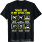 High Quality Graphic T-shirt Airplanes Aviation T Shirt Cotton