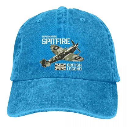 Fighter Aircraft RAF Plane WW2 Aeroplane British Caps