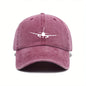 Airplane printed cap with simple design, men and women