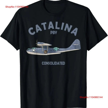 PBY Catalina Flying Boat Seaplane Airplane American WW2 T Shirt  vintage Washed Unisex Breathable Soft Casual fashion Slightly