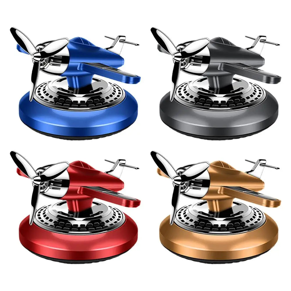 Car Air Freshener Solar Aircraft Decoration Mini Car Perfume Air Freshener Fragrance