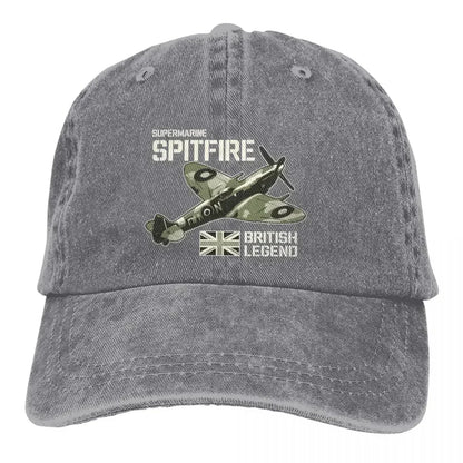 Fighter Aircraft RAF Plane WW2 Aeroplane British Caps