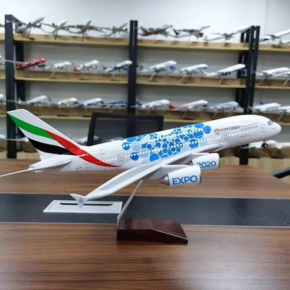 46cm Model Plane 1:160 Scale Emirates Aviation Expo 2020 Dubai