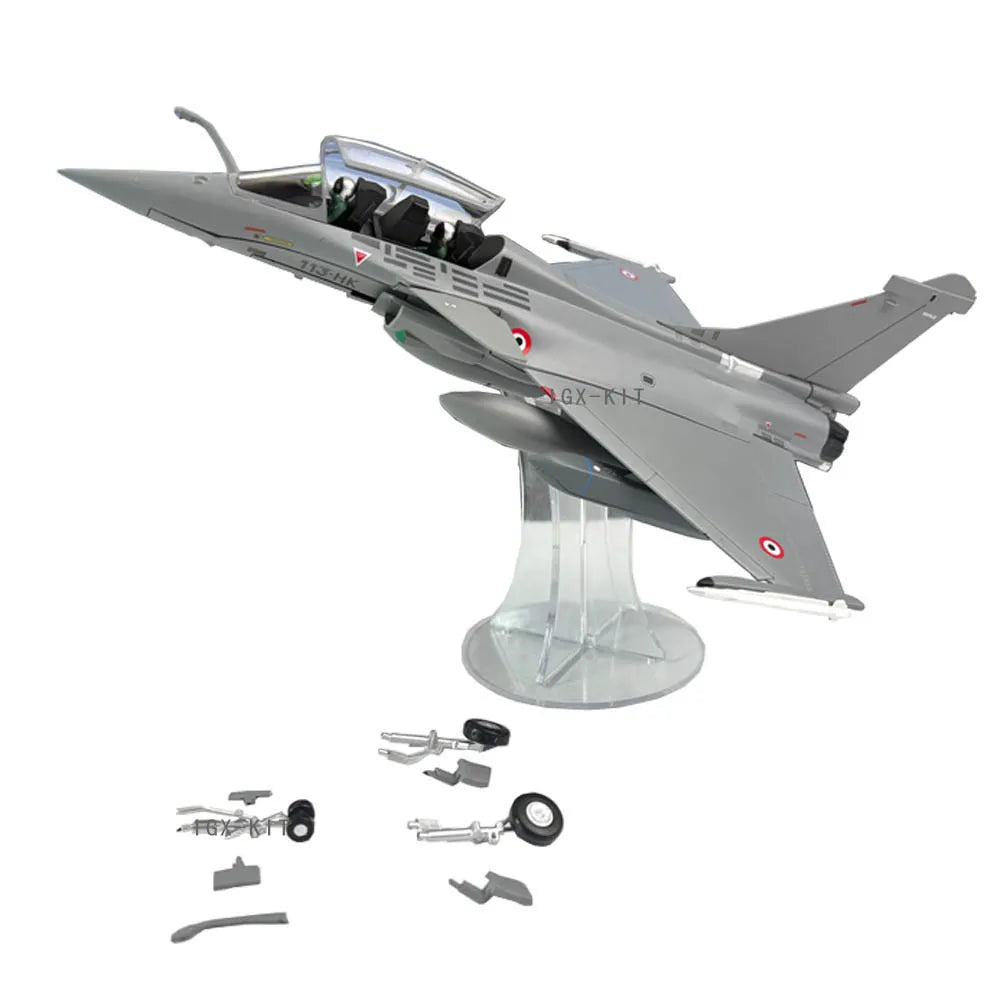 France Air Force Rafale Fighter Jet Airplane Metal Model Military Finished Alloy Simulation Aircraft