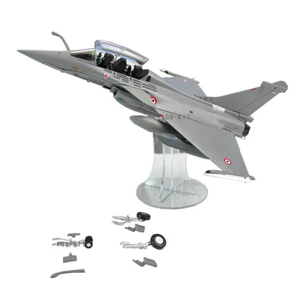 France Air Force Rafale Fighter Jet Airplane Metal Model Military Finished Alloy Simulation Aircraft
