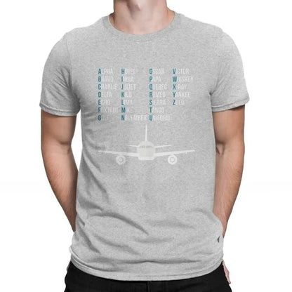 Aviation Lover Phonetic Bet irt Airplane Pilot Gift Cusizable Design Hand-Painted T-shirt for Men And Women