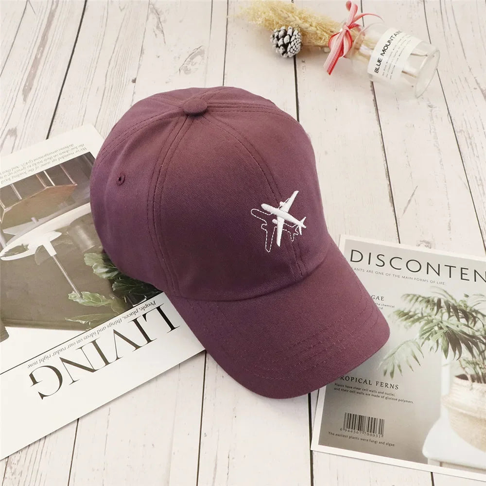 Cap Airplane Embroidery Snapback Hats unisex Fashion