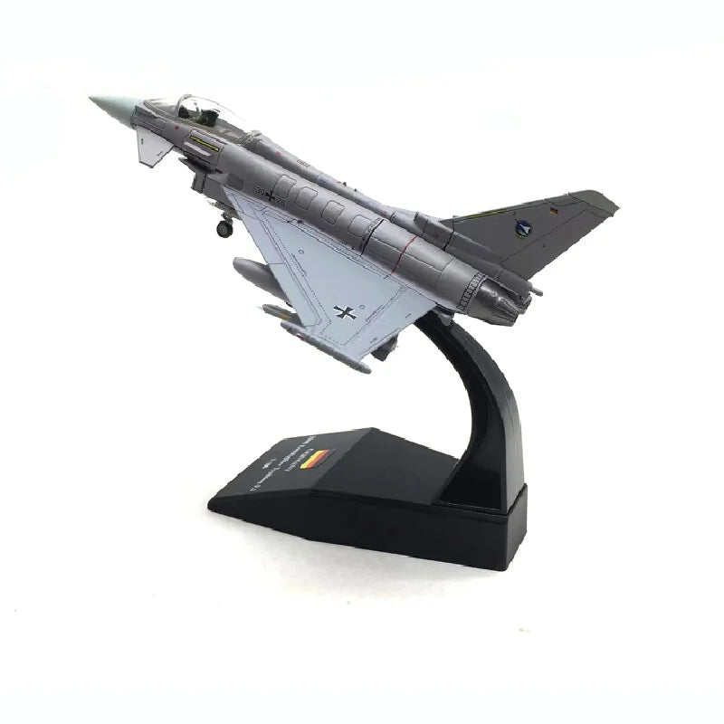 Die Cast Alloy Aircraft Model 1/100 European Typhoon Ef2000 Simulation Alloy Fighter Aircraft Model Indoor Collection Gift
