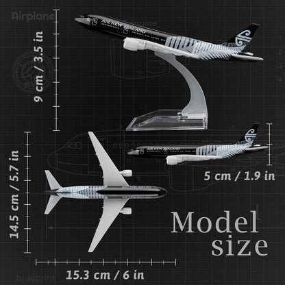 1/400 16cm Air New Zealand B777 Airplane