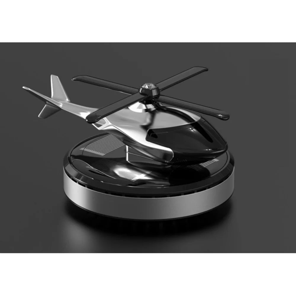 Solar Power Helicopter Air Fresh Cystal Solar Energy Plane Diffuser Spinning Helicopter Perfume