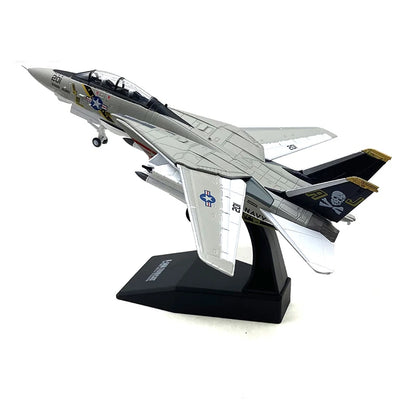 JASON TUTU 1/100 Scale USA F-14 Tomcat fighter Alloy Model Diecast Military Missile bomber