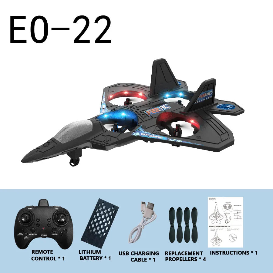 2.4G 6CH RC Plane 6-Axis Gyro 360 Flip Stunt Radio Control Aircraft EPP Fixed-wing Drone