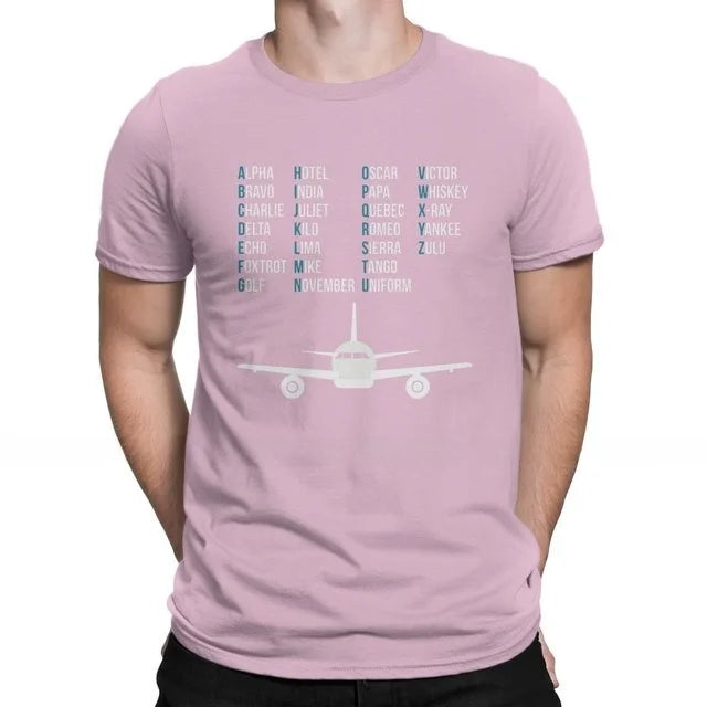 Aviation Lover Phonetic Bet irt Airplane Pilot Gift Cusizable Design Hand-Painted T-shirt for Men And Women