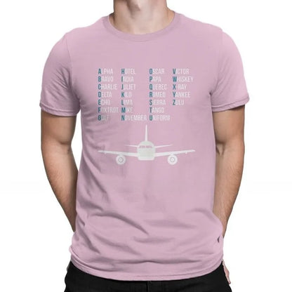 Aviation Lover Phonetic Bet irt Airplane Pilot Gift Cusizable Design Hand-Painted T-shirt for Men And Women
