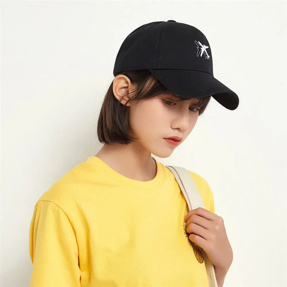 Cap Airplane Embroidery Snapback Hats unisex Fashion