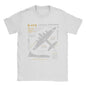 Men's T-Shirts B-17 Flying Fortress Humor Cotton Tees Fighter Plane WW2 War Pilot Aircraft Airplane T Shirt Tops 4XL 5XL 6XL